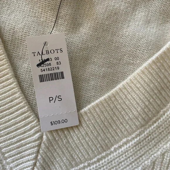 Talbots cashmere blend v-neck - Picture 3 of 7